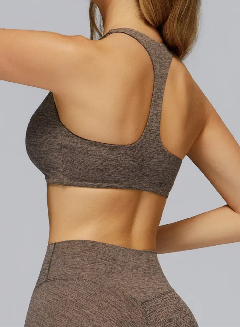 Women’s brushed seamless high-support sports bra with soft sculpt fit and ribbed underband | Vectorsportswear