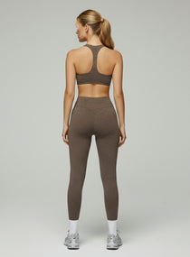 Women’s brushed seamless high-support sports bra with soft sculpt fit and ribbed underband | Vectorsportswear