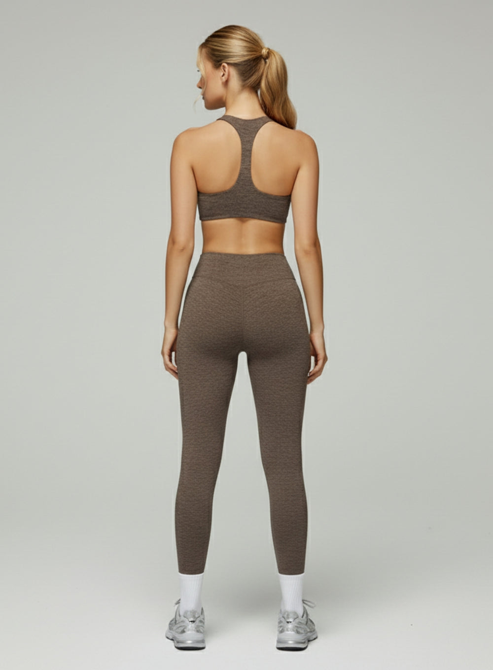 Women’s brushed seamless high-support sports bra with soft sculpt fit and ribbed underband | Vectorsportswear