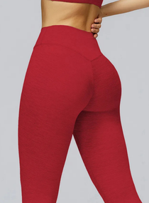 Athletic model in seamless brushed high-waist sculpt leggings, peach-lift and sweat-wicking | Vector Sportswear