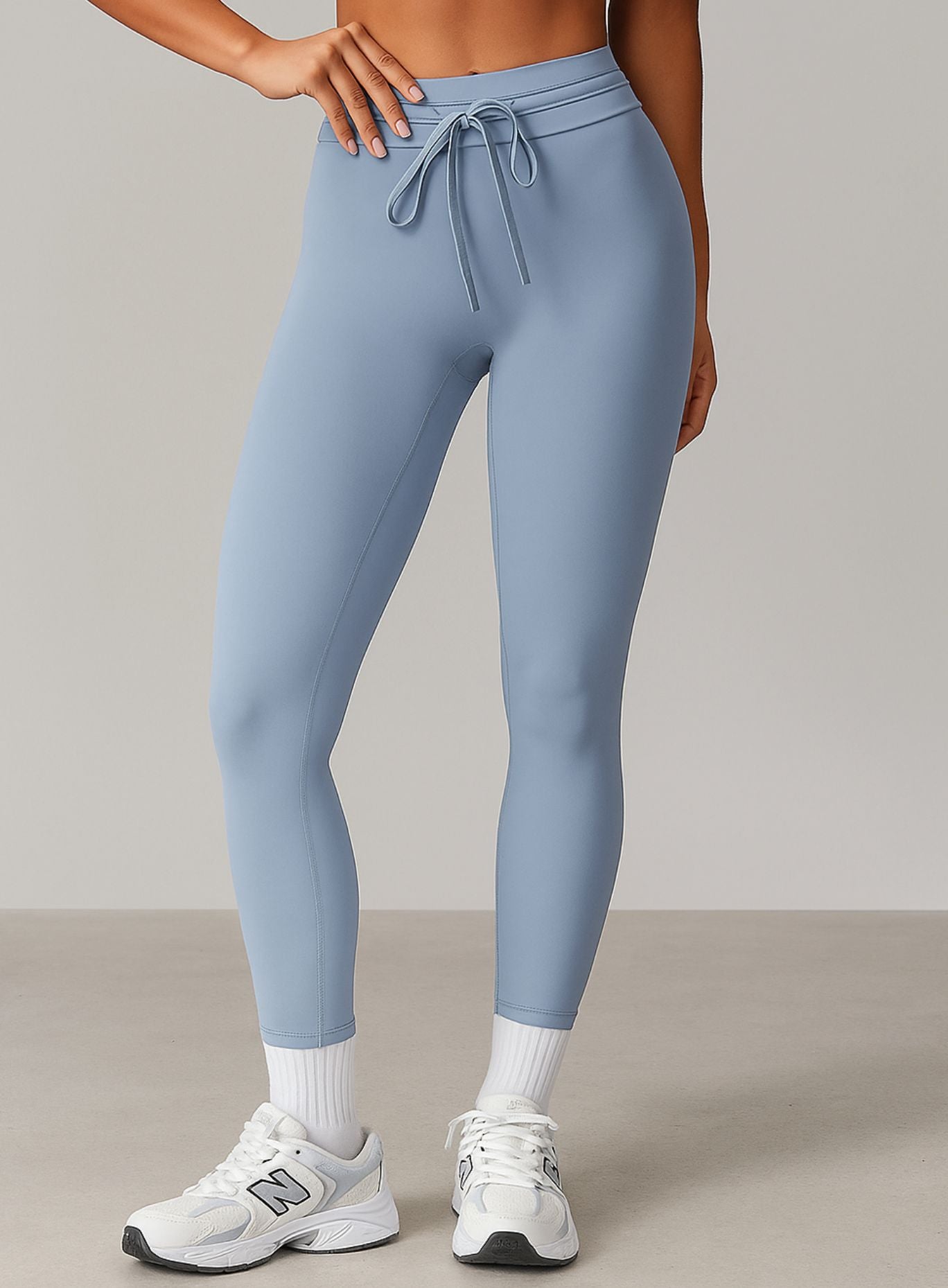 CloudSense High-Waist Legging - Gray Blue