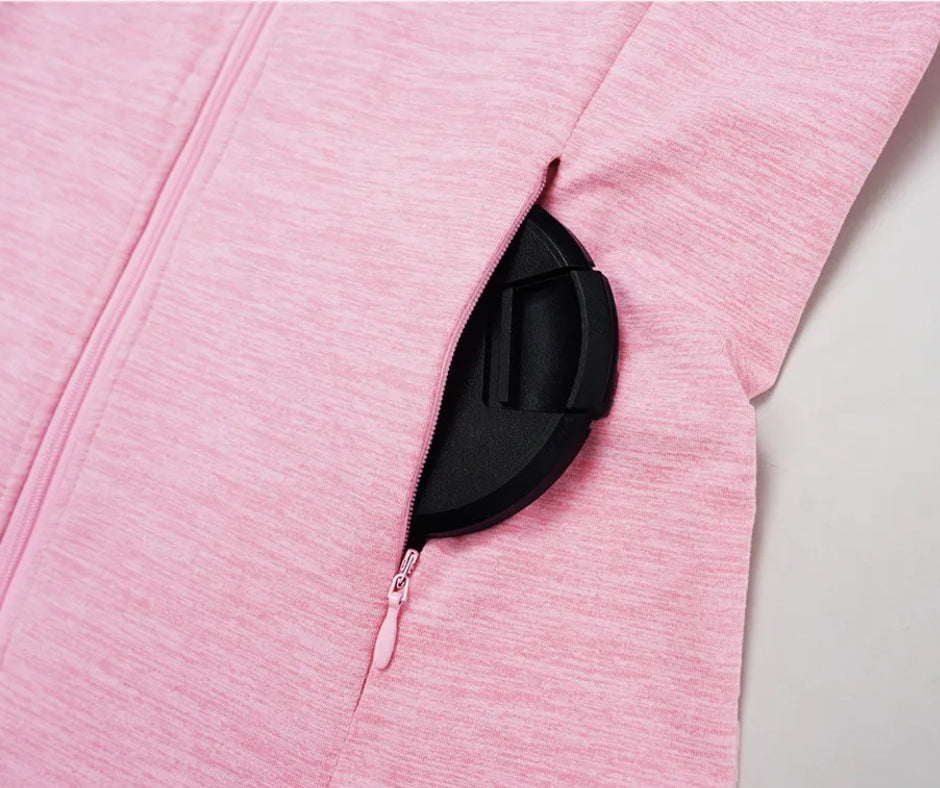 Women’s Seamless Brushed Zip Workout Top | CloudSense Performance Wear