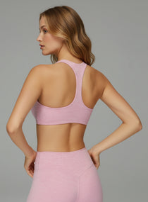 CloudSense Brushed Seamless high-support sports bra on model, designed for gym and yoga | Vector Sportswear