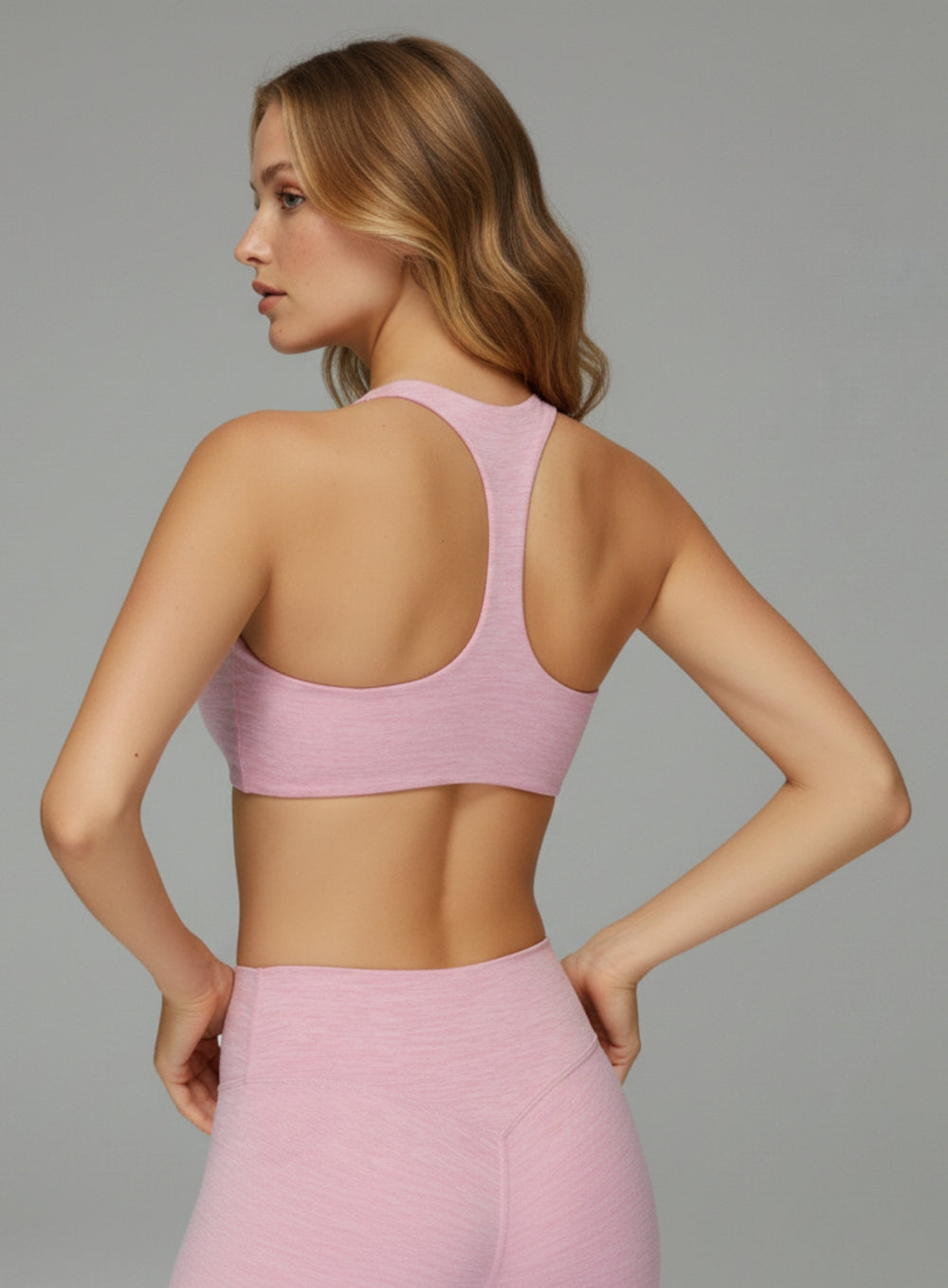 CloudSense Brushed Seamless high-support sports bra on model, designed for gym and yoga | Vector Sportswear