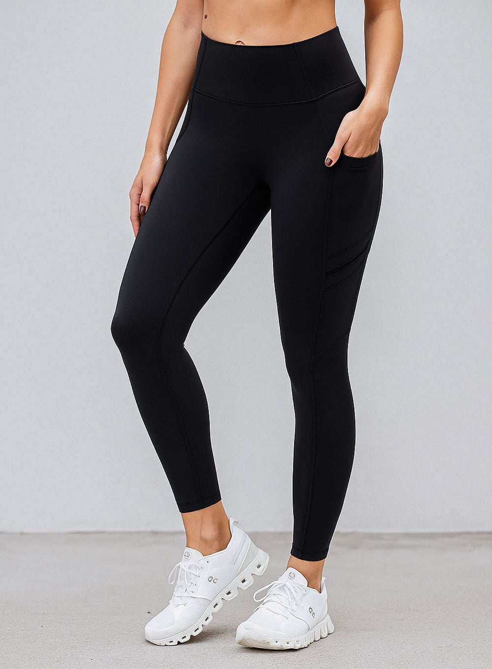 CloudSoft Pocket Legging - Black - VECTOR SPORTSWEAR