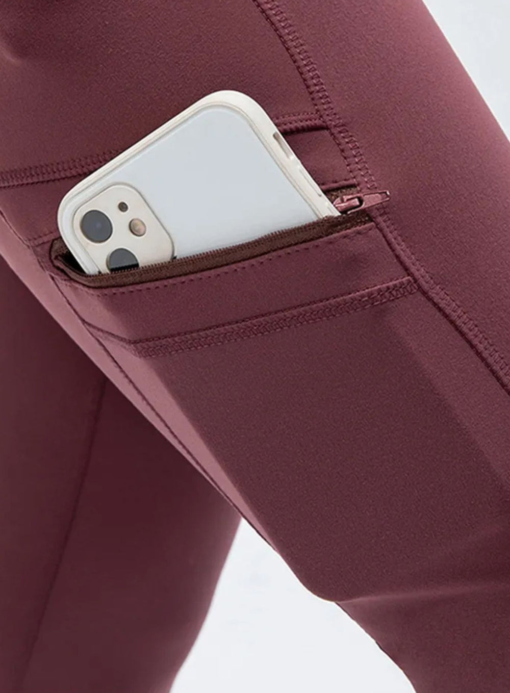 CloudSoft Pocket Legging - Crimson Clay - VECTOR SPORTSWEAR