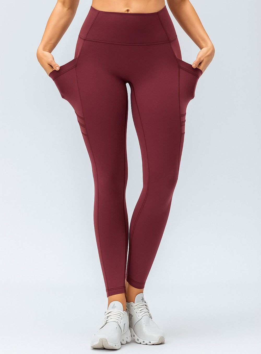 CloudSoft Pocket Legging - Crimson Clay - VECTOR SPORTSWEAR