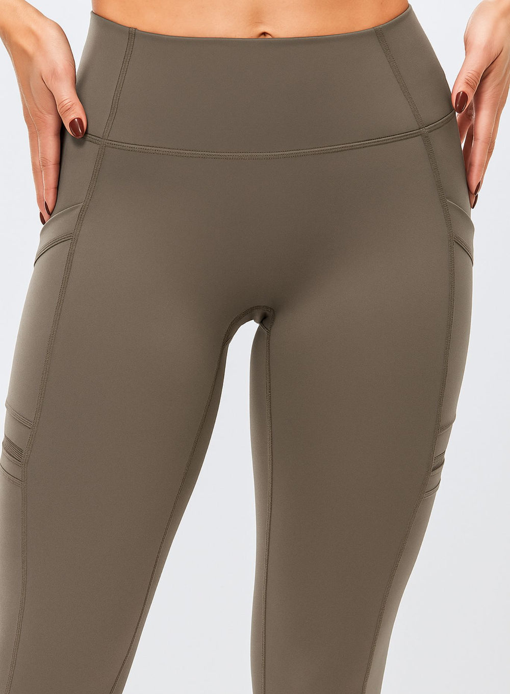 CloudSoft Pocket Legging - Greige - VECTOR SPORTSWEAR