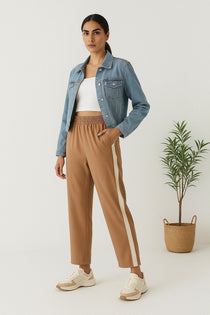 ComfiCore - Wide2Tight Active Pants - Macchiato And Gravel - VECTOR SPORTSWEAR