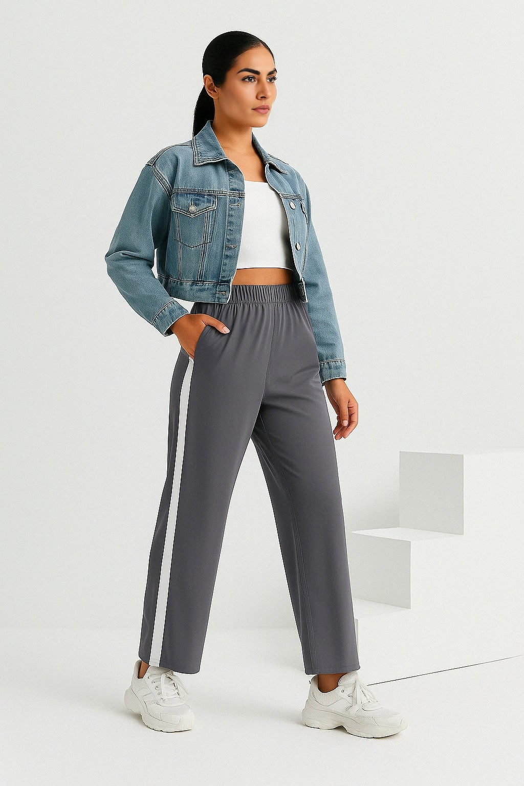 ComfiCore - Wide2Tight Active Pants - Urban Gray