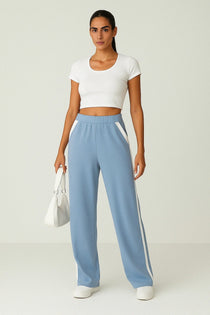 ComfiCore - Wide Leg Lounge Pant - Sky Blue - VECTOR SPORTSWEAR