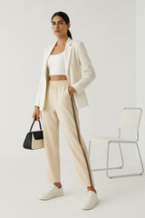 ComfiCore - Wide2Tight Active Pants - Gravel And Macchiato