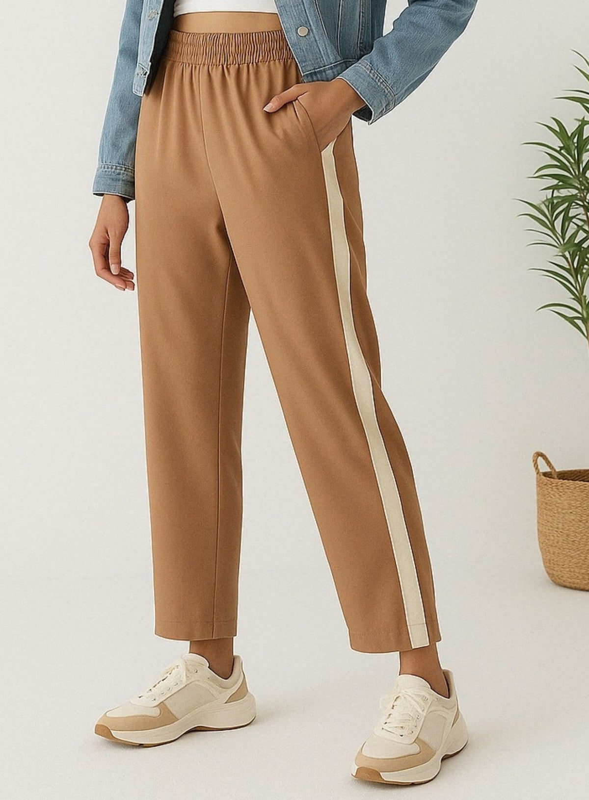 ComfiCore - Wide2Tight Active Pants - Macchiato And Gravel - VECTOR SPORTSWEAR Main image