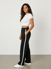 ComfiCore - Wide Leg Lounge Pant - Black - VECTOR SPORTSWEAR