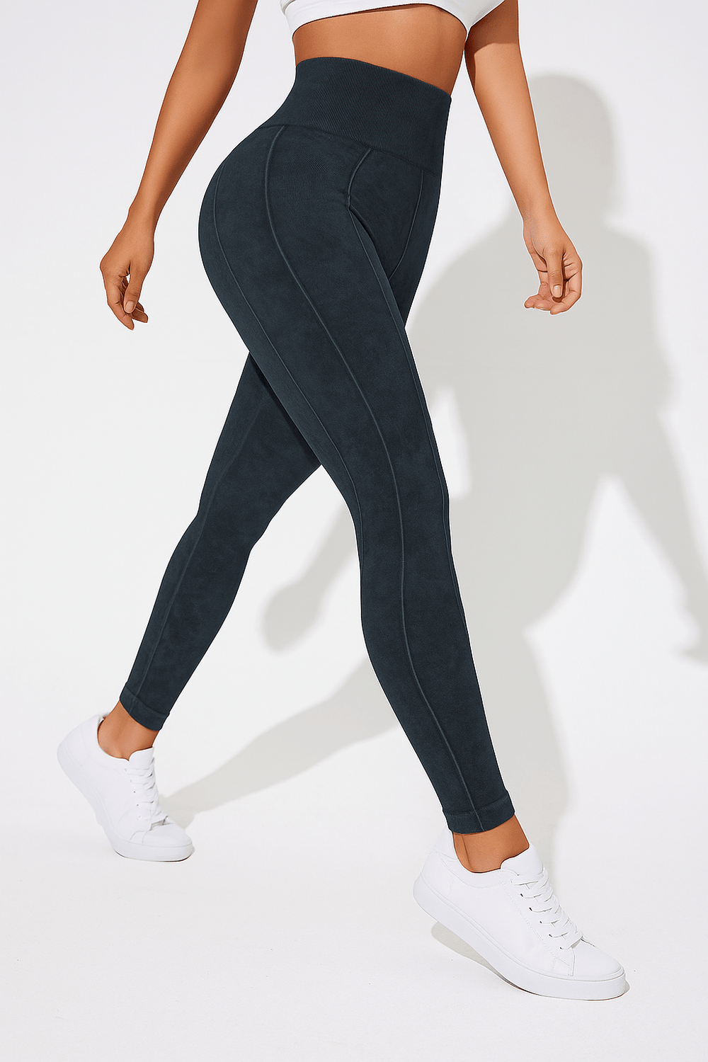ContourFlex Sculpt Leggings – Stone Washed Black - VECTOR SPORTSWEAR