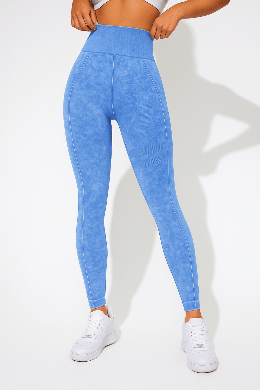ContourFlex Sculpt Leggings – Stone Washed Blue - VECTOR SPORTSWEAR