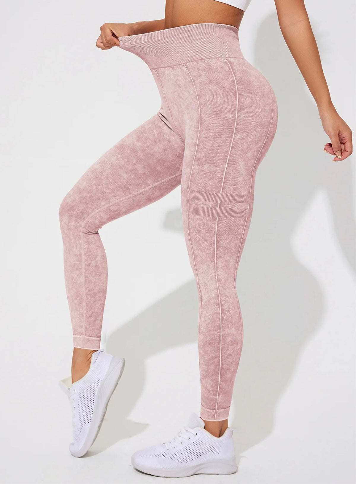 ContourFlex Sculpt Leggings – Stone Washed Pink