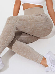 ContourFlex Sculpt Leggings – Stone Washed Beige - VECTOR SPORTSWEAR
