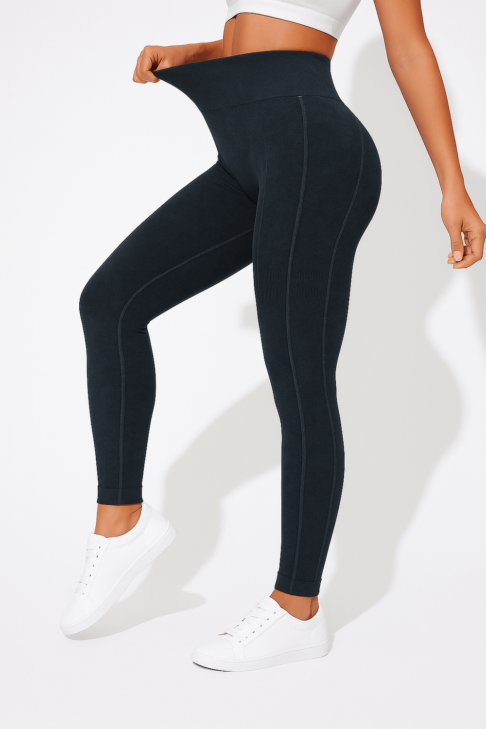 ContourFlex Sculpt Leggings – Stone Washed Black - VECTOR SPORTSWEAR