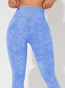 ContourFlex Sculpt Leggings – Stone Washed Blue - VECTOR SPORTSWEAR