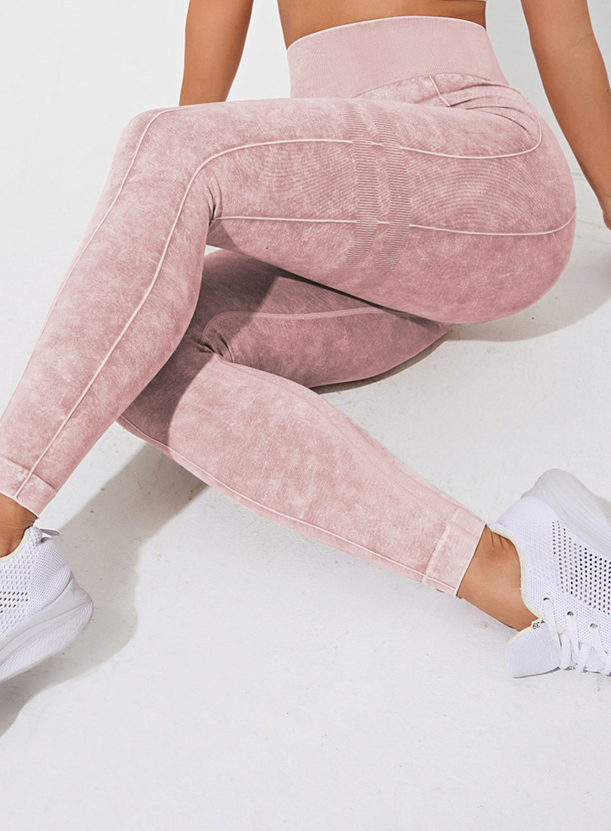 ContourFlex Sculpt Leggings – Stone Washed Pink - VECTOR SPORTSWEAR