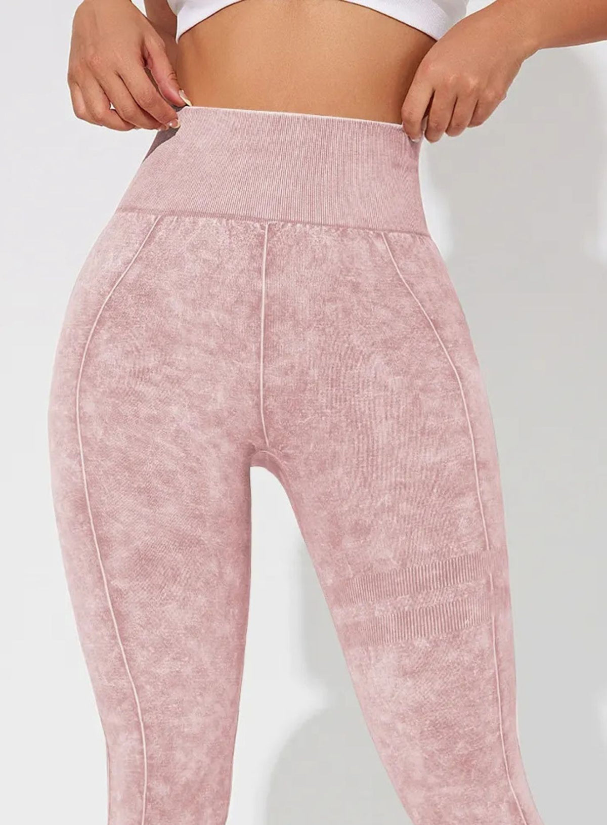 ContourFlex Sculpt Leggings – Stone Washed Pink - VECTOR SPORTSWEAR