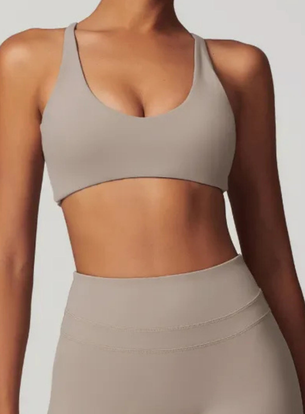 CoreFlow Sports Bra - Ivory Beige - VECTOR SPORTSWEAR