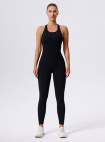 CoreSync™ Sleeveless Jumpsuit - Black - VECTOR SPORTSWEAR
