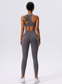 CoreSync™ Sleeveless Jumpsuit - Gray - VECTOR SPORTSWEAR