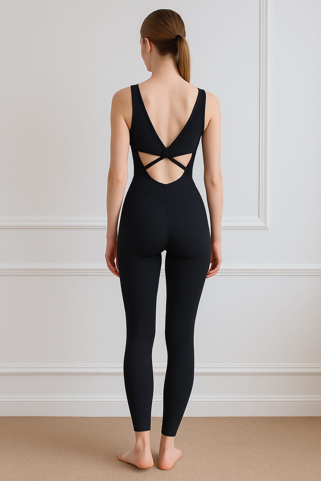 FLUX – Seamless Yoga Jumpsuit - Black