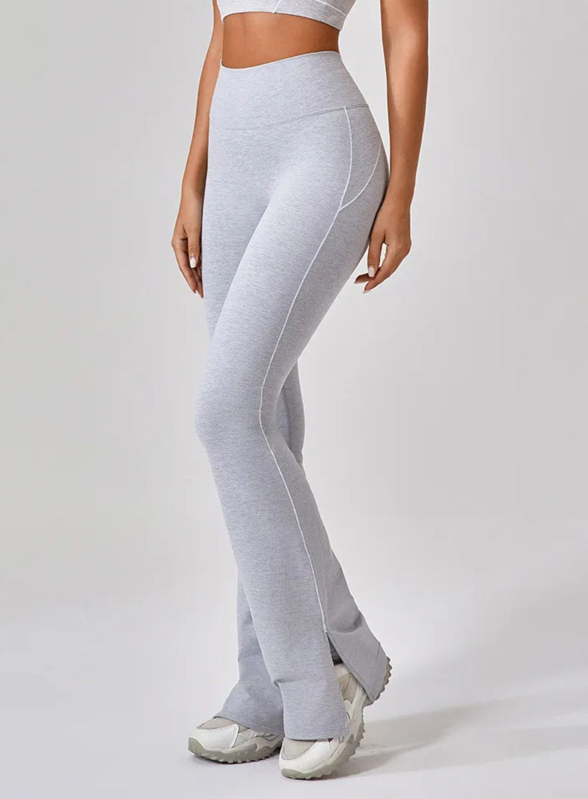FlareFit Yoga Leggings - Heather Gray - VECTOR SPORTSWEAR