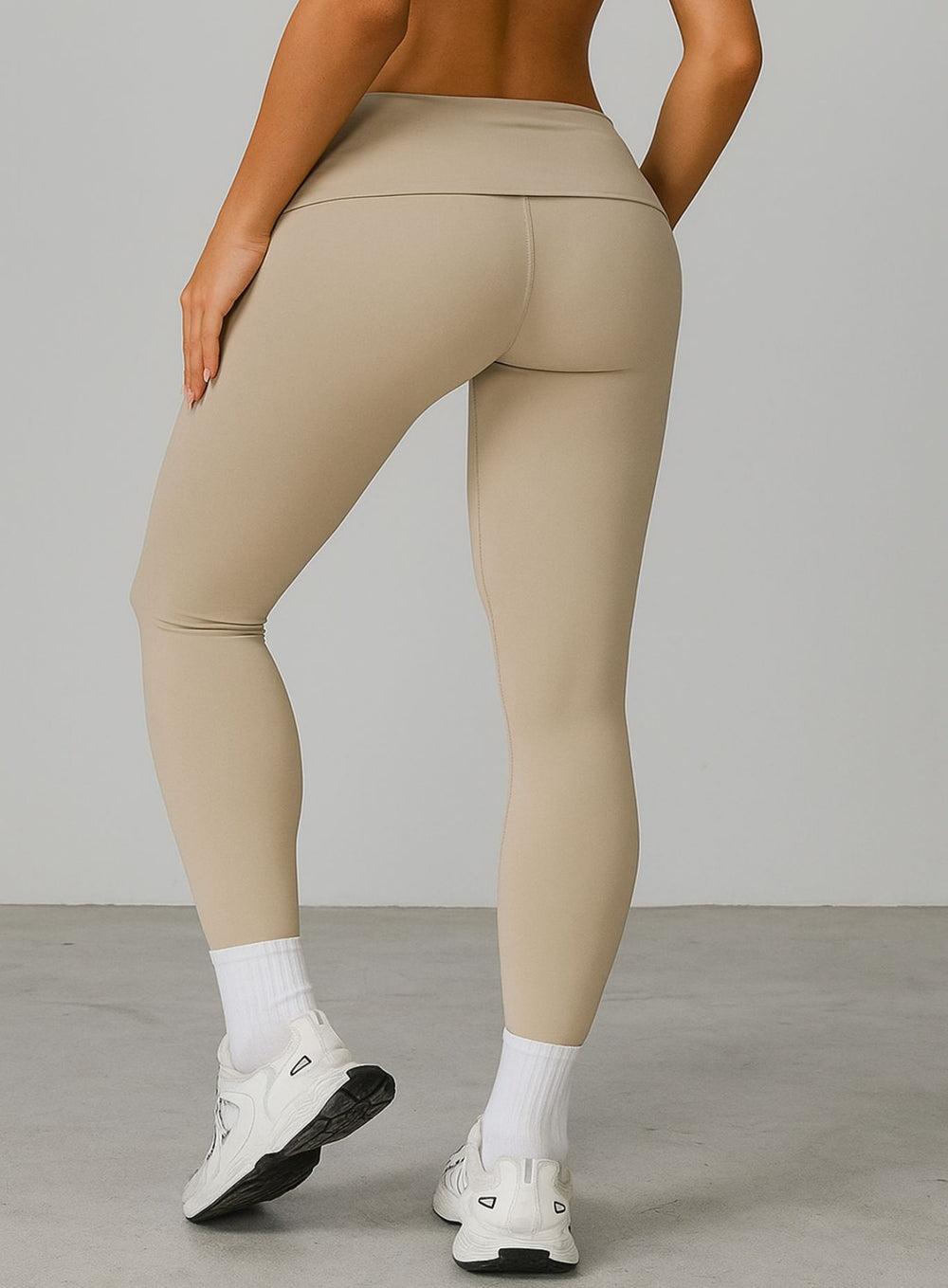 FlexFold™ CloudTouch Legging Natural Beige - VECTOR SPORTSWEAR