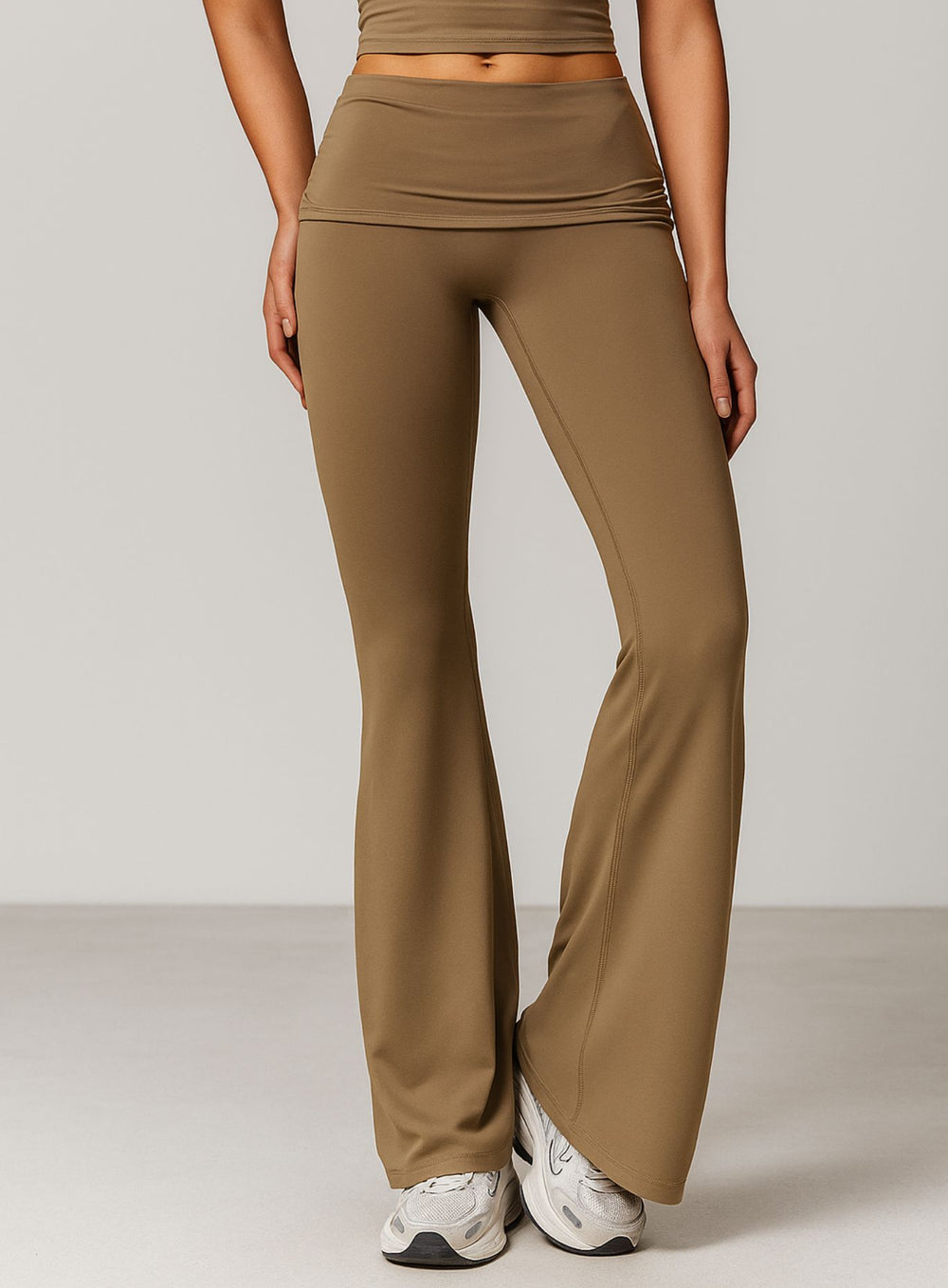 FlowRise - Ruched Waist Legging - Caramel Mocha - VECTOR SPORTSWEAR