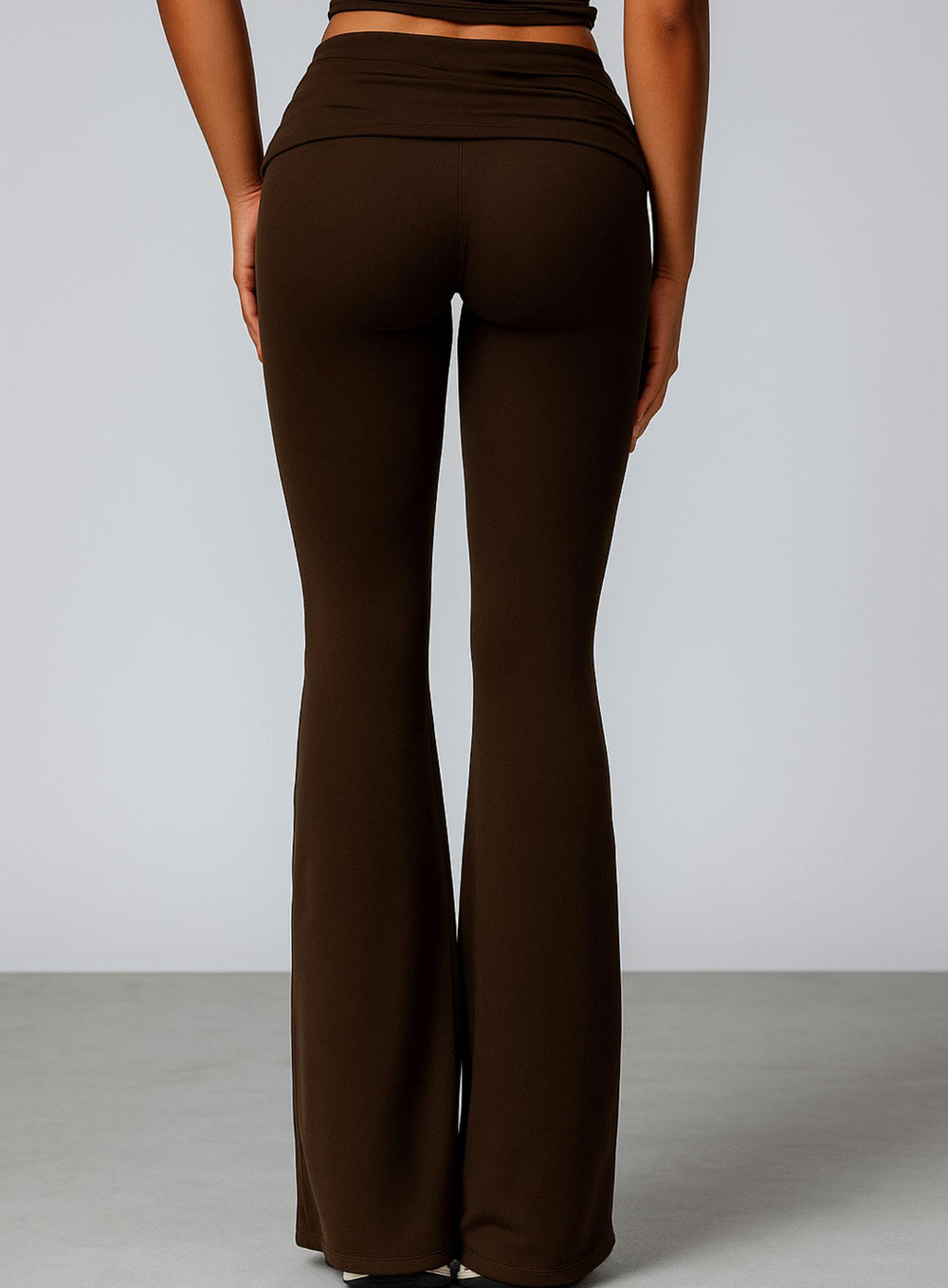 FlowRise - Ruched Waist Legging - Coffee Black - VECTOR SPORTSWEAR