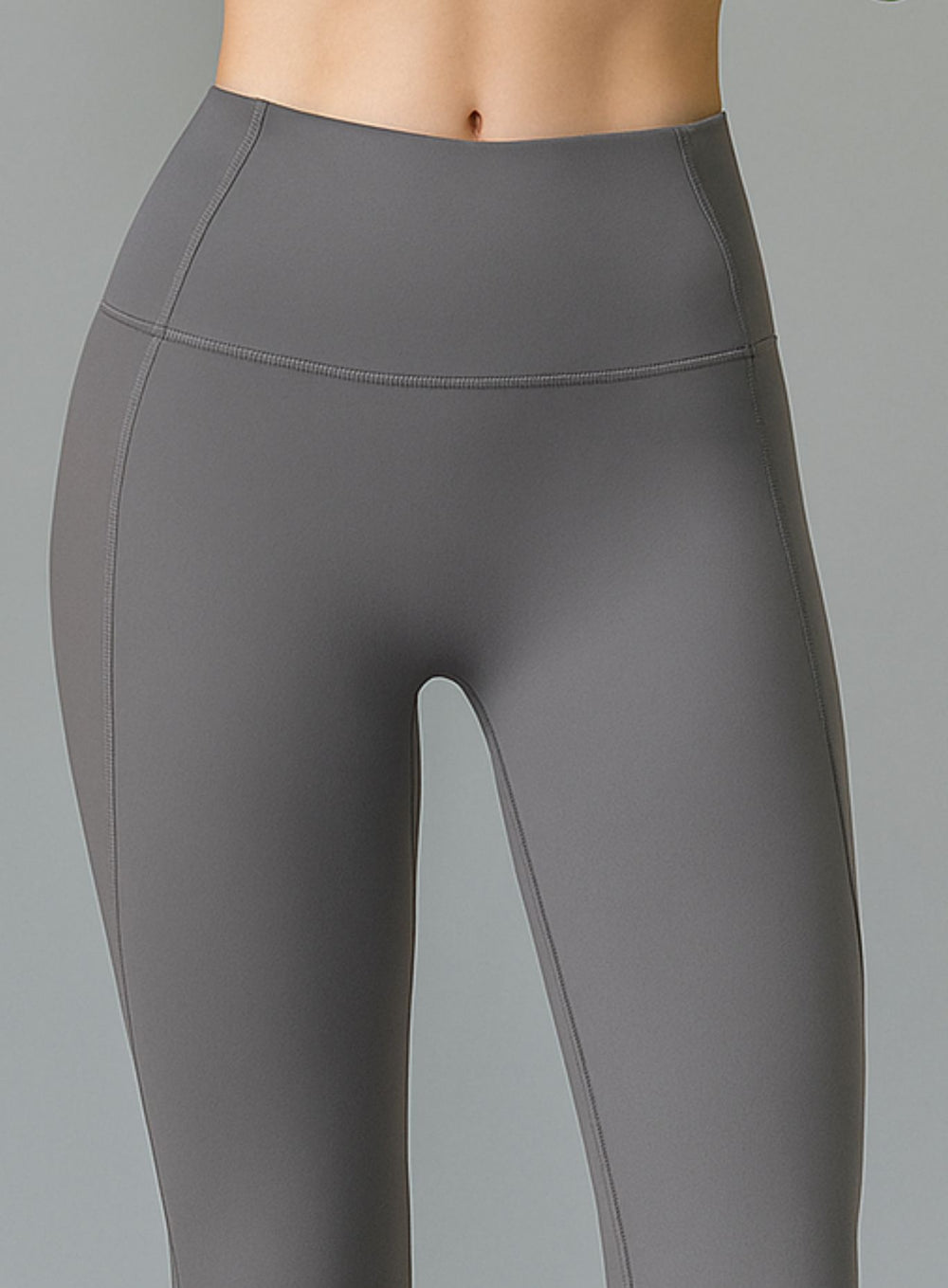 FlowRise - Split Flare Leggings - Iron Gray - VECTOR SPORTSWEAR