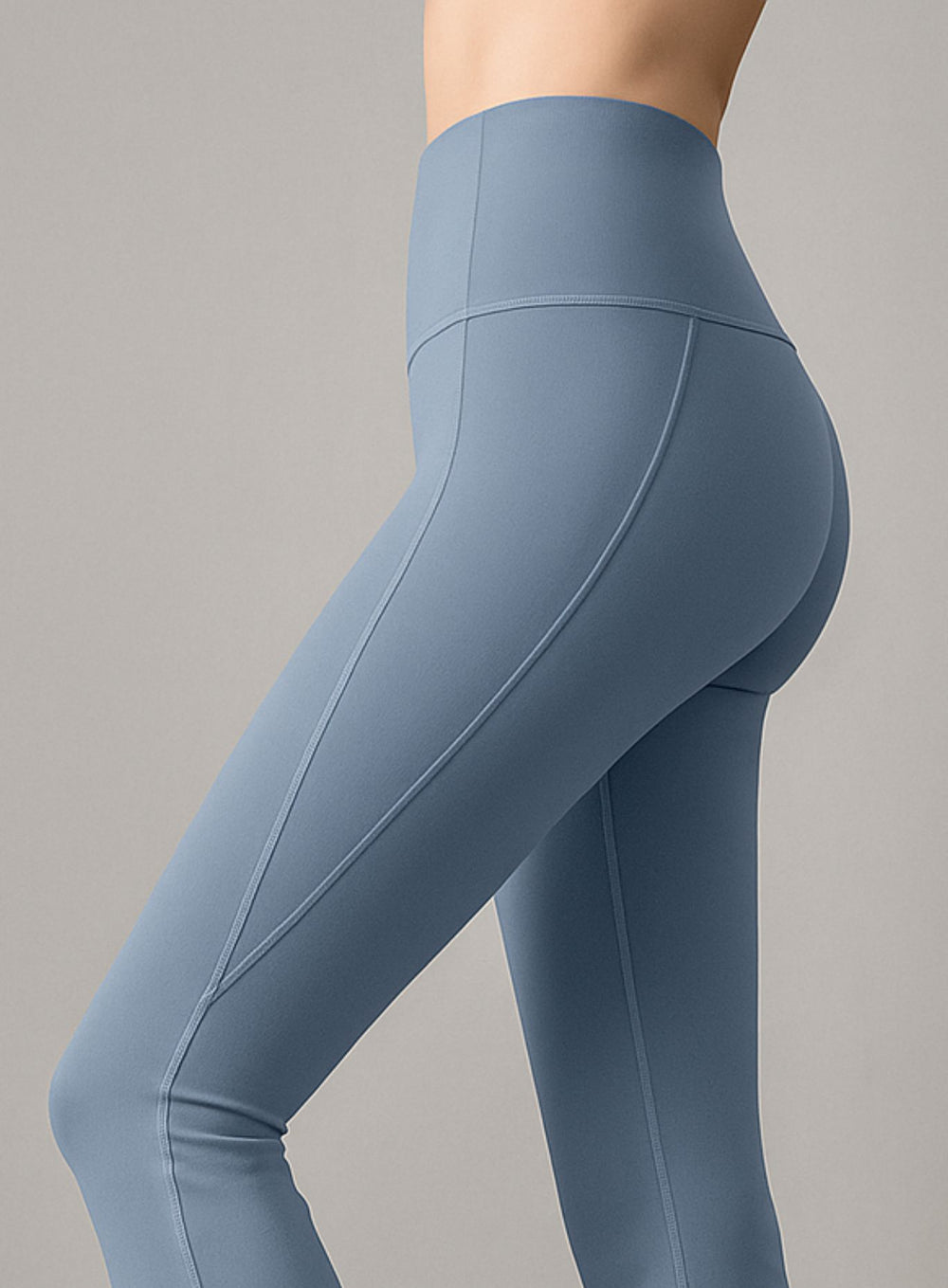 FlowRise - Split Flare Leggings - Lake Blue - VECTOR SPORTSWEAR