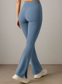 FlowRise - Split Flare Leggings - Lake Blue - VECTOR SPORTSWEAR