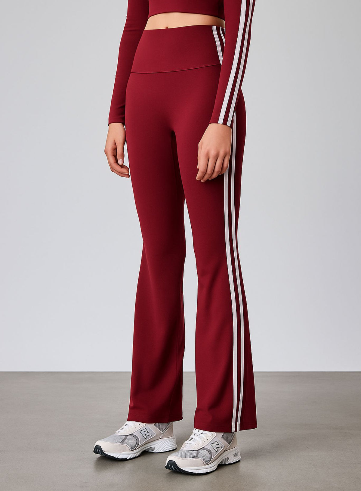 GERD – Wide-Leg Fitness Legging - Maroon