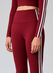 GERD – Wide-Leg Fitness Legging - Maroon