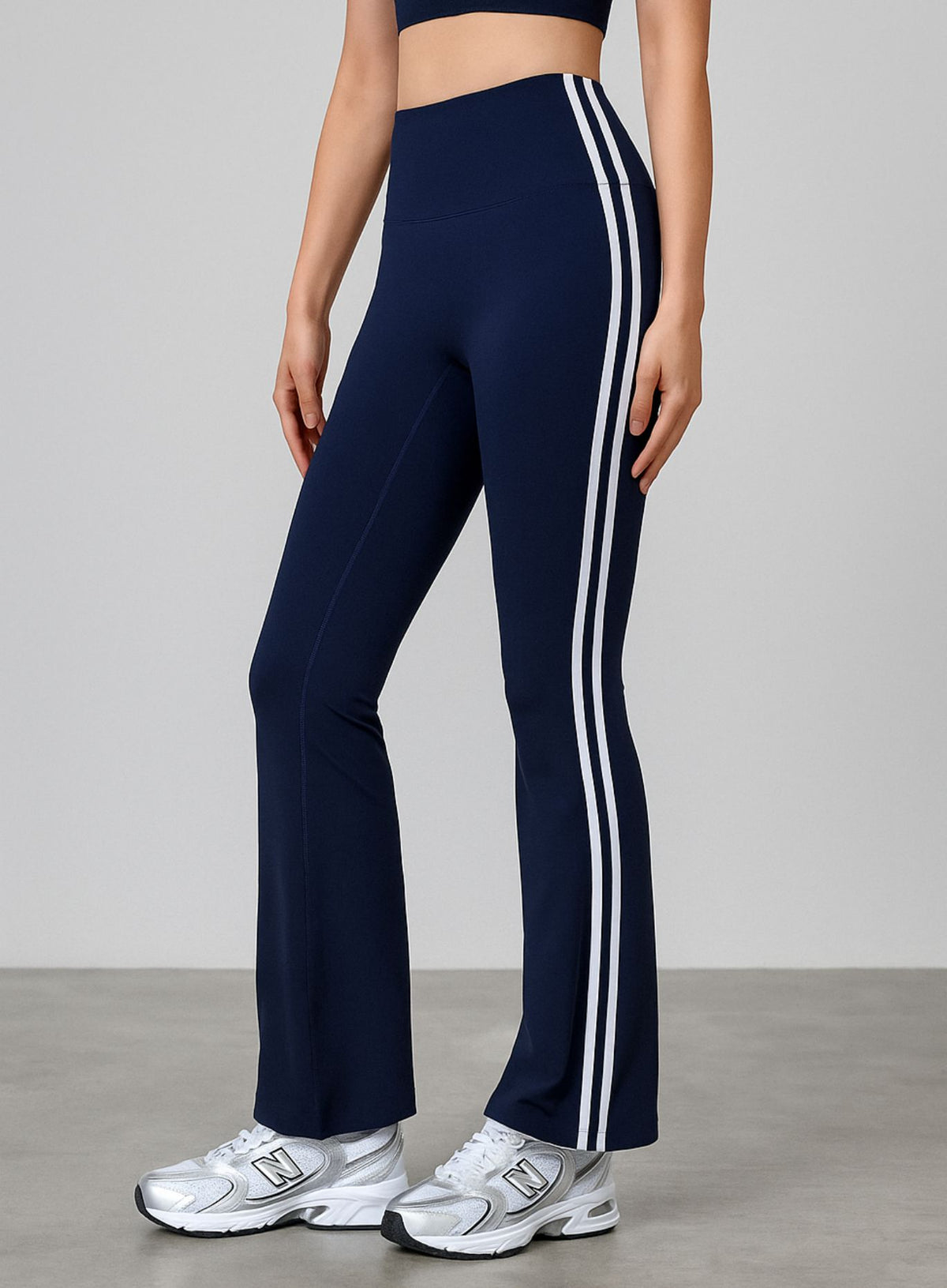 GERD – Wide-Leg Fitness Legging - Navy Blue