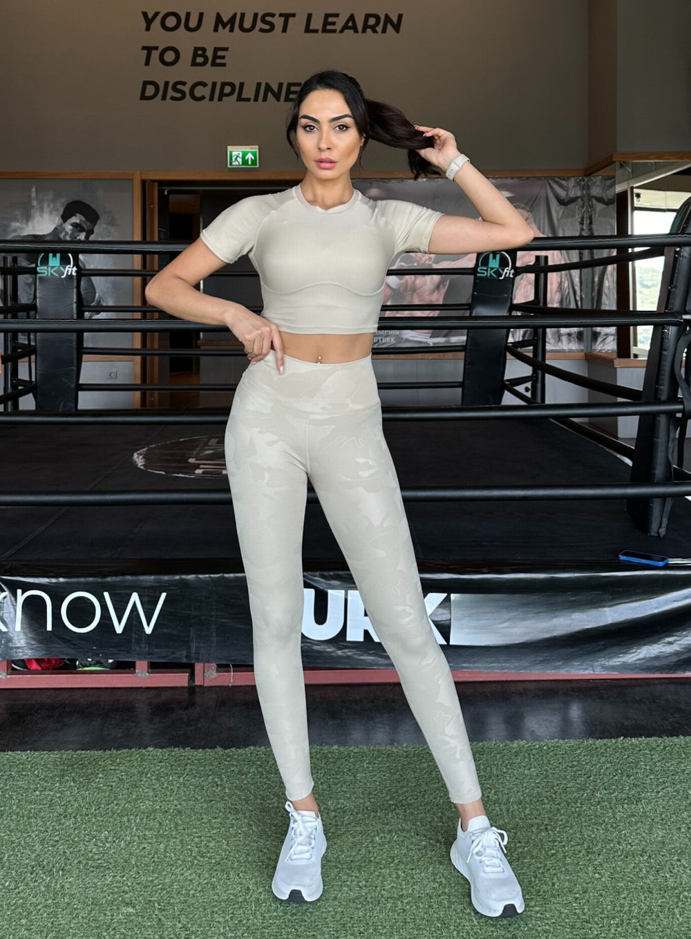 GONDUL - Camouflage Comfort Legging - Beige - VECTOR SPORTSWEAR