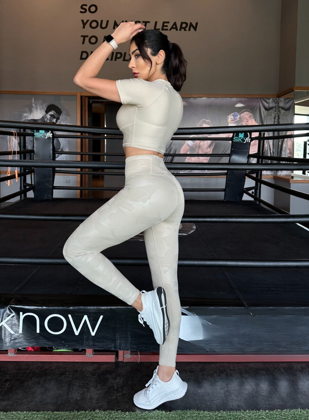 GONDUL - Camouflage Comfort Legging - Beige - VECTOR SPORTSWEAR