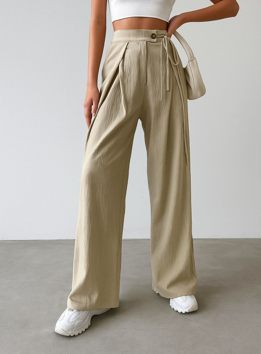 KLYN – Relaxed Fit Pants - Beige - VECTOR SPORTSWEAR