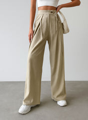 KLYN – Relaxed Fit Pants - Beige