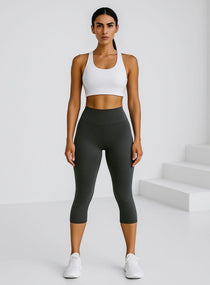 Mid - Calf Running Legging - Dark Gray - VECTOR SPORTSWEAR