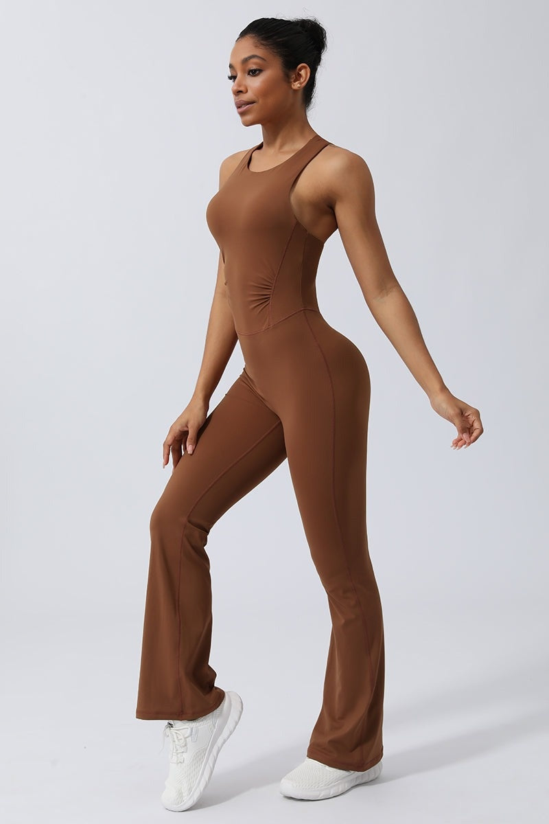 NORSE - VibeFlex Yoga Jumpsuit - Brown Sugar
