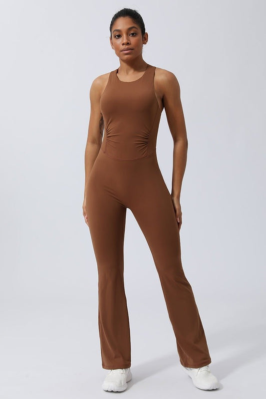 NORSE - VibeFlex Yoga Jumpsuit - Brown Sugar - VECTOR SPORTSWEAR