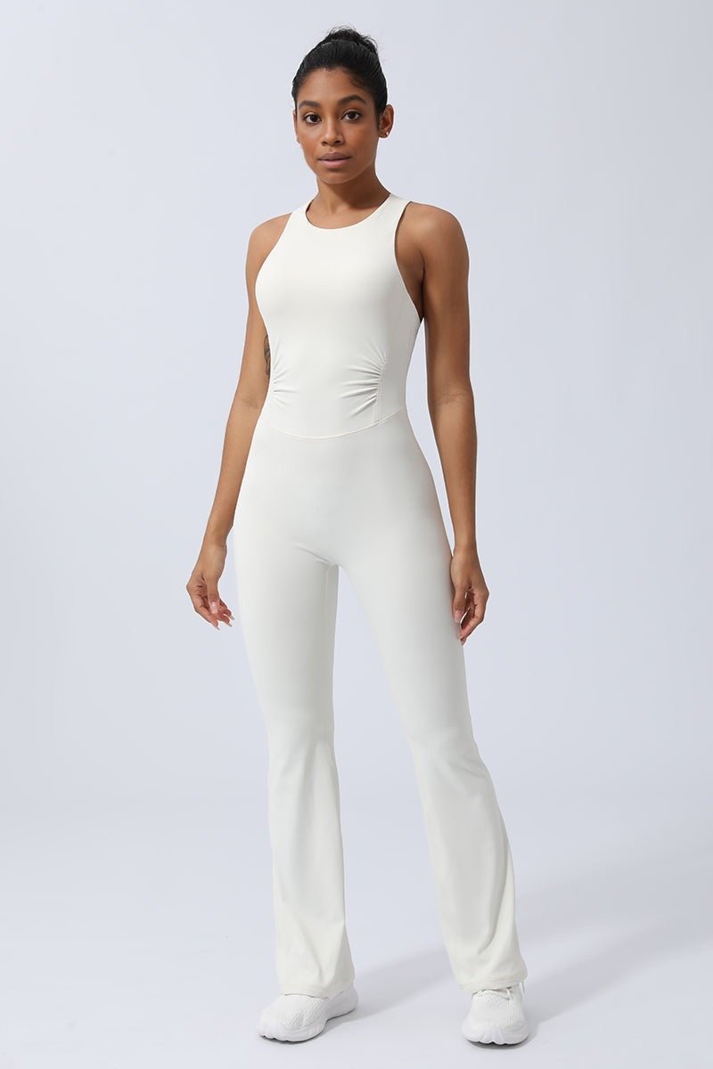 NORSE - VibeFlex Yoga Jumpsuit - Milky White - VECTOR SPORTSWEAR