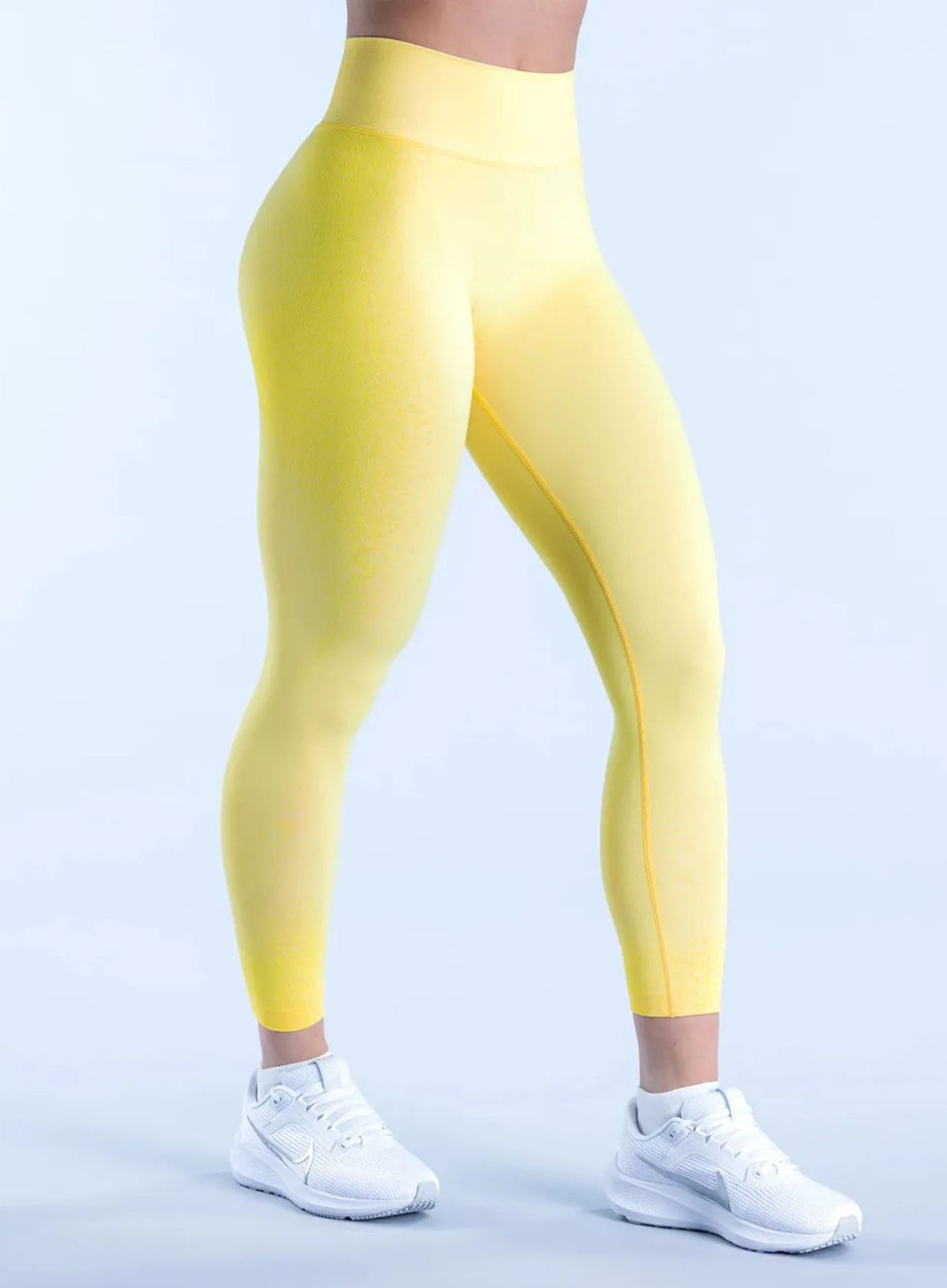 Nimbus Curve Leggings - Lemon Yellow - VECTOR SPORTSWEAR
