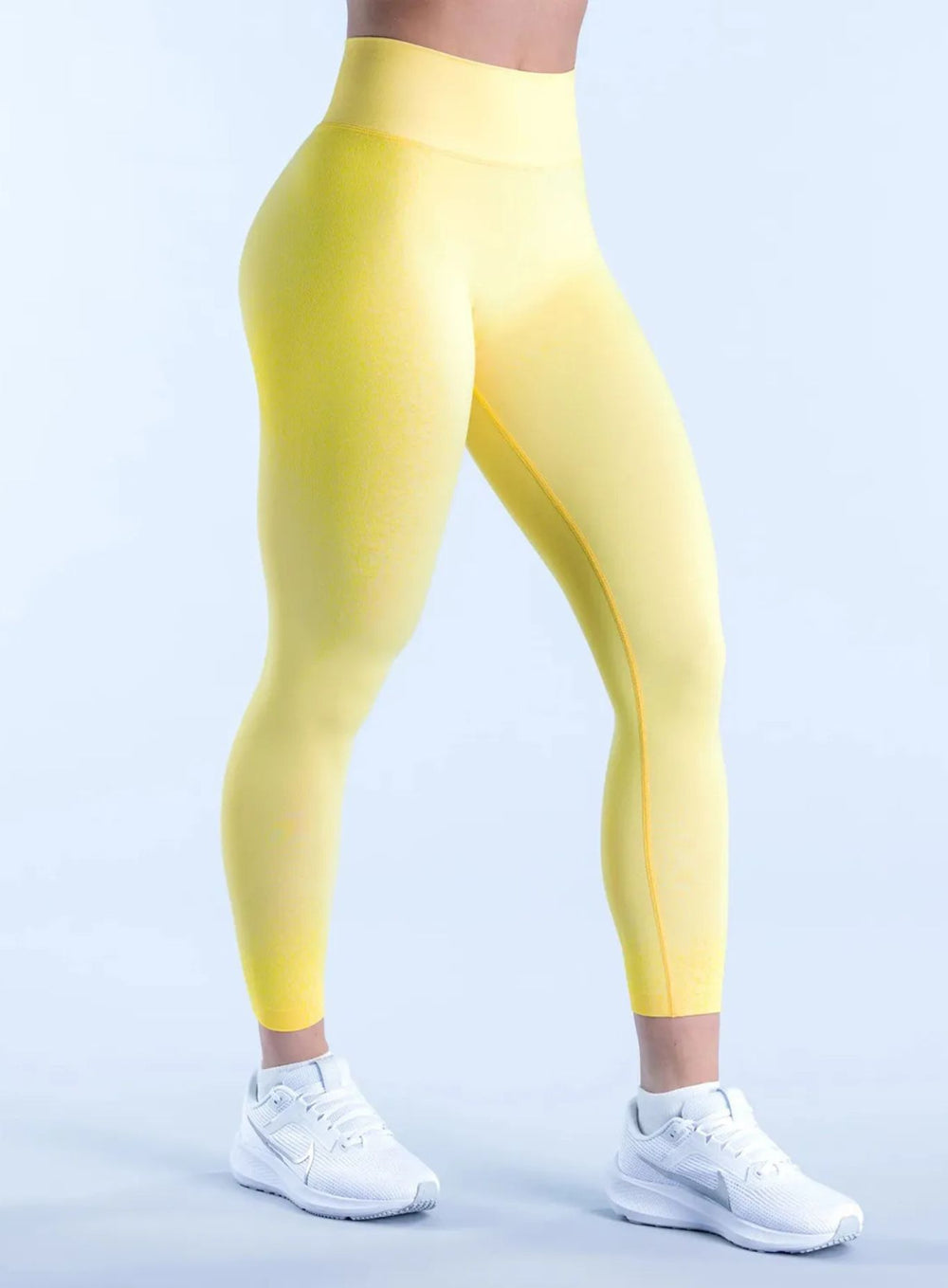 Nimbus Curve Leggings - Lemon Yellow - VECTOR SPORTSWEAR